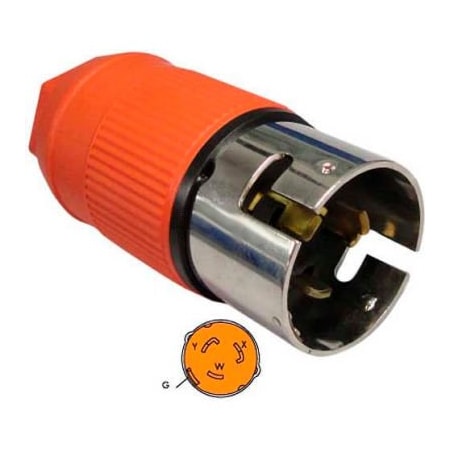 Conntek Conntek, 50-Amp California Stardard AC Locking Assembly Plug, 3 Pole- 4 Wire 60721